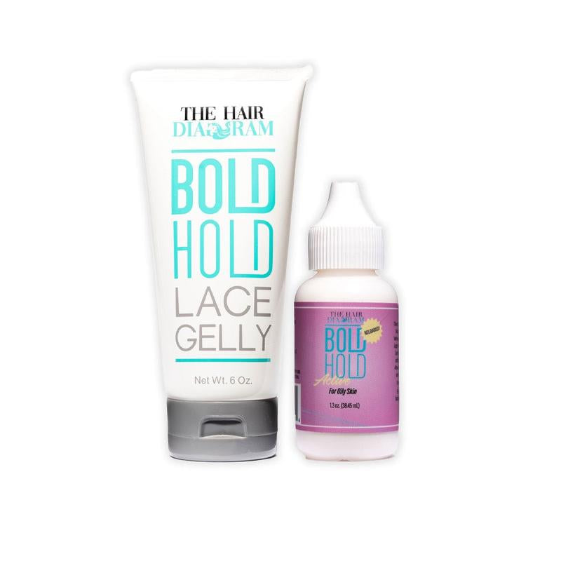 Bold Hold Active Lace Wig Glue 1.3Oz & Gelly 6Oz Combo Pack