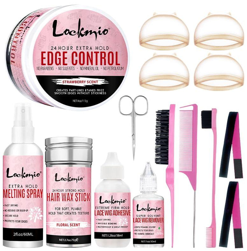 15 Count Wig Kit for Lace Front Wigs - Wig Accessory Essentials Kit