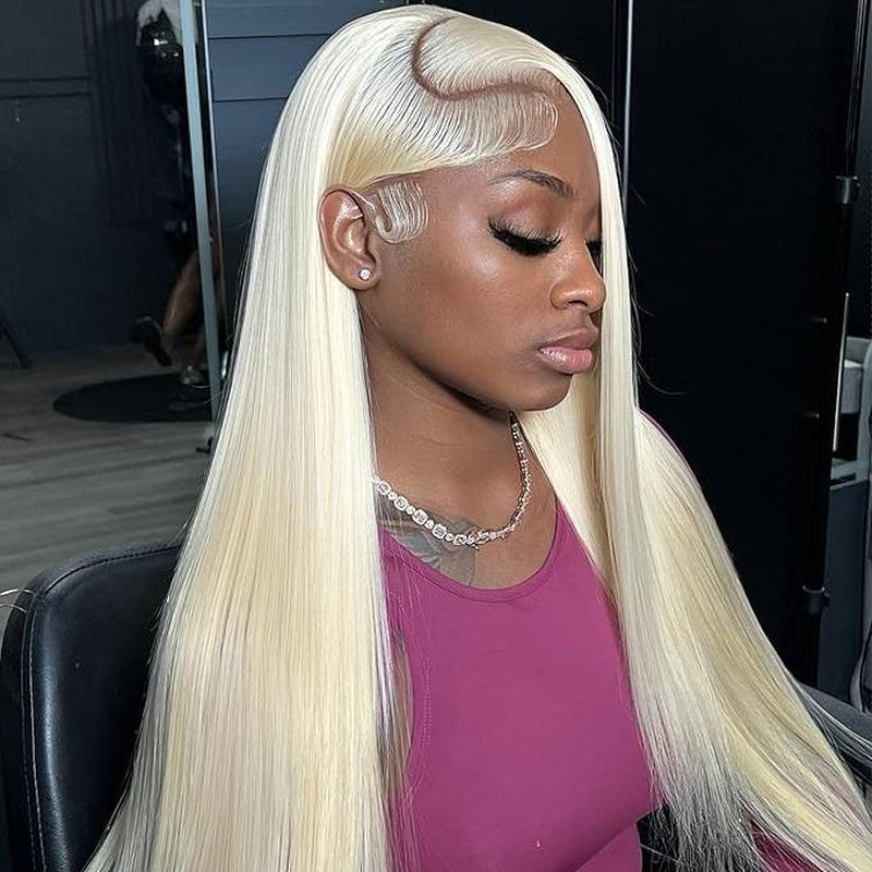 613 Blonde Body Wave and Straight 13X6 HD Transparent Lace Front Wig - 180% Density Human Hair, Colored Hair