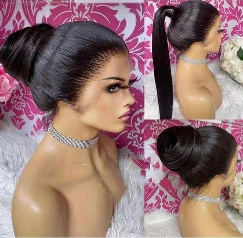 Black Straight & Body Wave 360 HD Transparent Full Lace Wig - 180% Density Human Hair