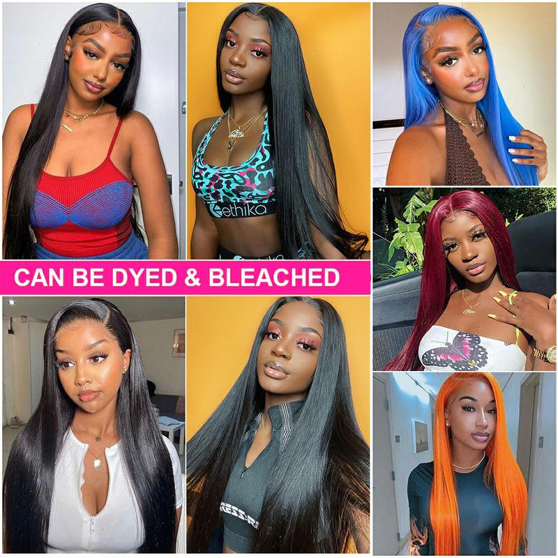 Black Straight & Body Wave 360 HD Transparent Full Lace Wig - 180% Density Human Hair