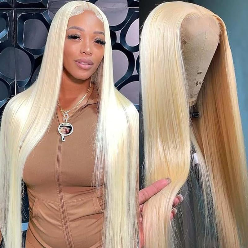 613 Blonde Body Wave and Straight 13X6 HD Transparent Lace Front Wig - 180% Density Human Hair, Colored Hair