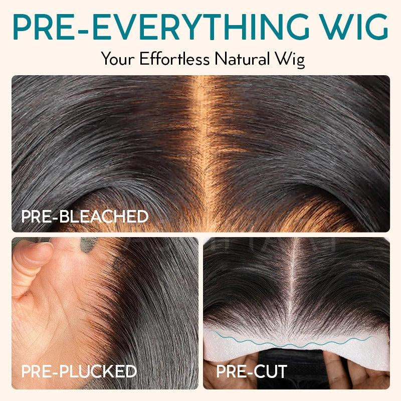 Black Butterfly Cut Face-Framing Peacock Curls 13X6 Glueless Wig - 250% Density Human Hair
