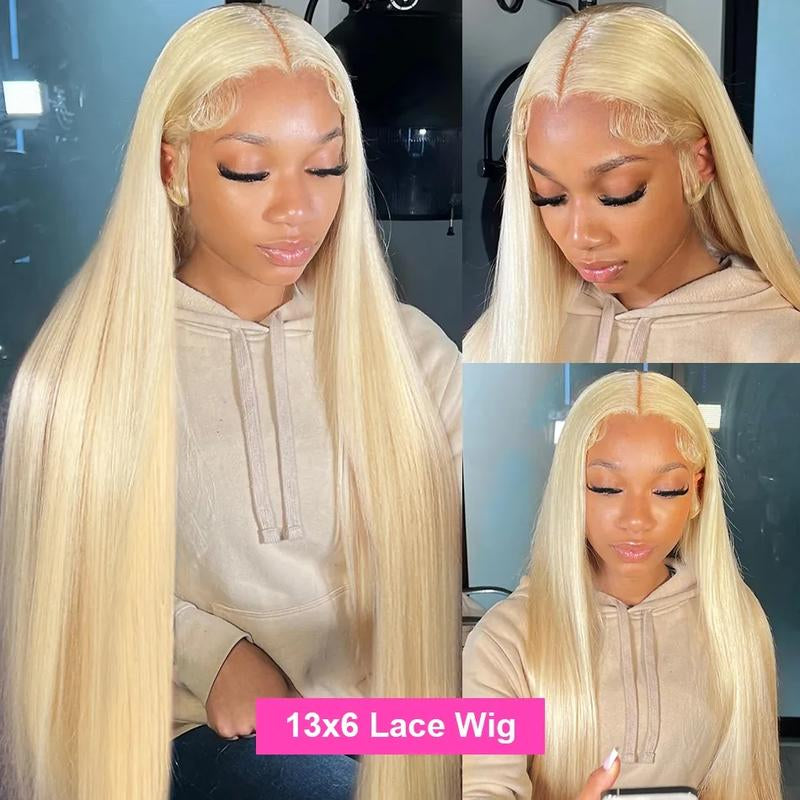 613 Straight 13x6 HD Transparent Lace Front Wig - 180% Density Human Hair, Colored Wig