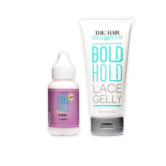Bold Hold Active Lace Wig Glue 1.3Oz & Gelly 6Oz Combo Pack