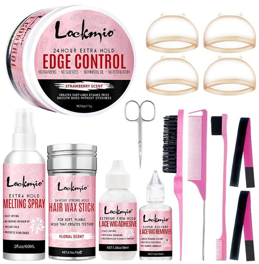 15 Count Wig Kit for Lace Front Wigs - Wig Accessory Essentials Kit